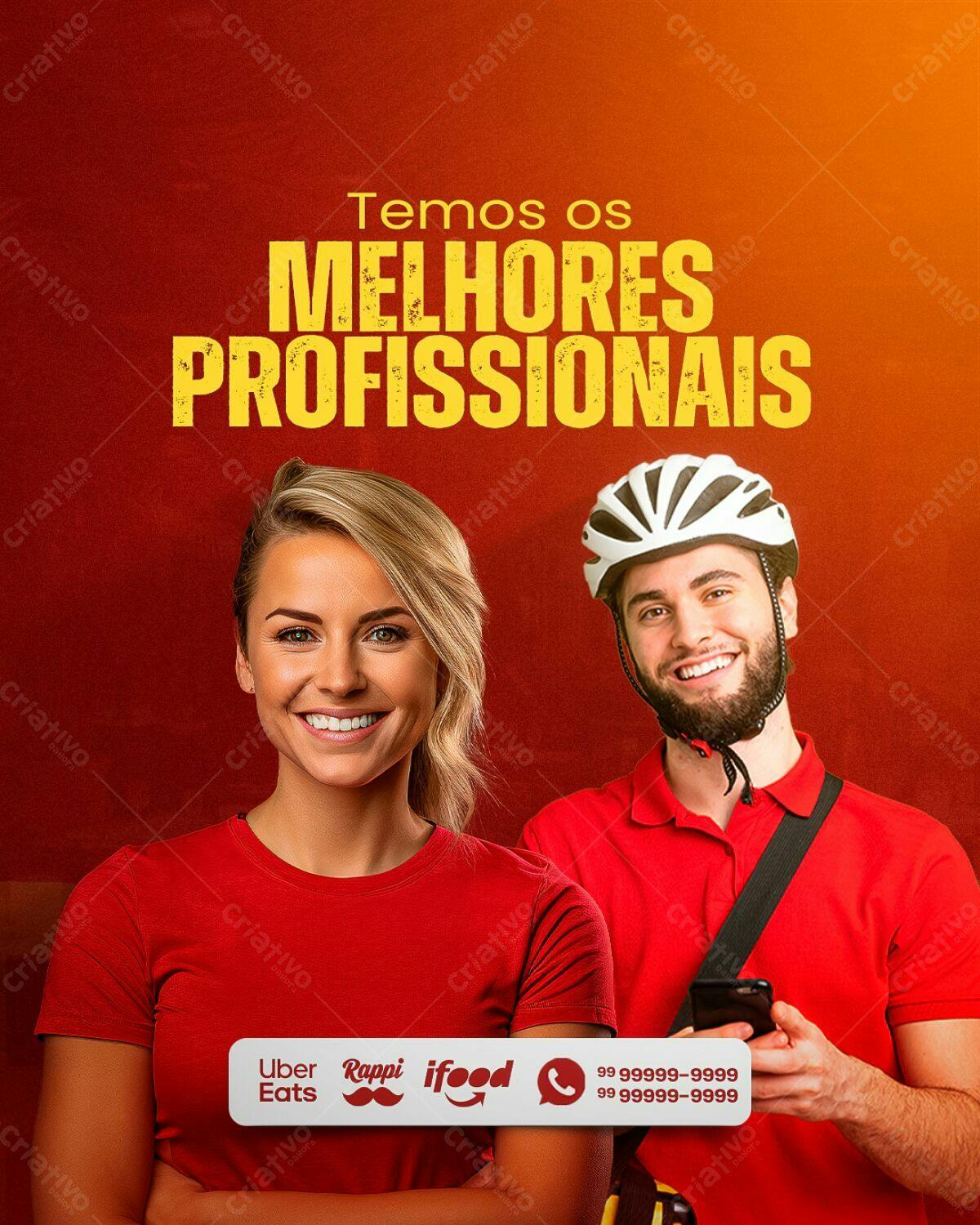 Flyer para Delivery PSD Editável