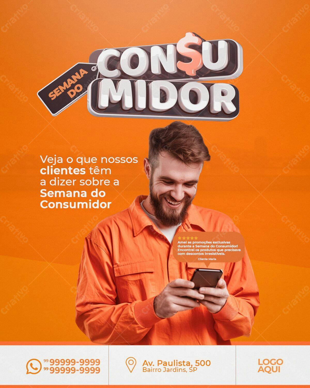 Flyer Semana do Consumidor PSD Editável