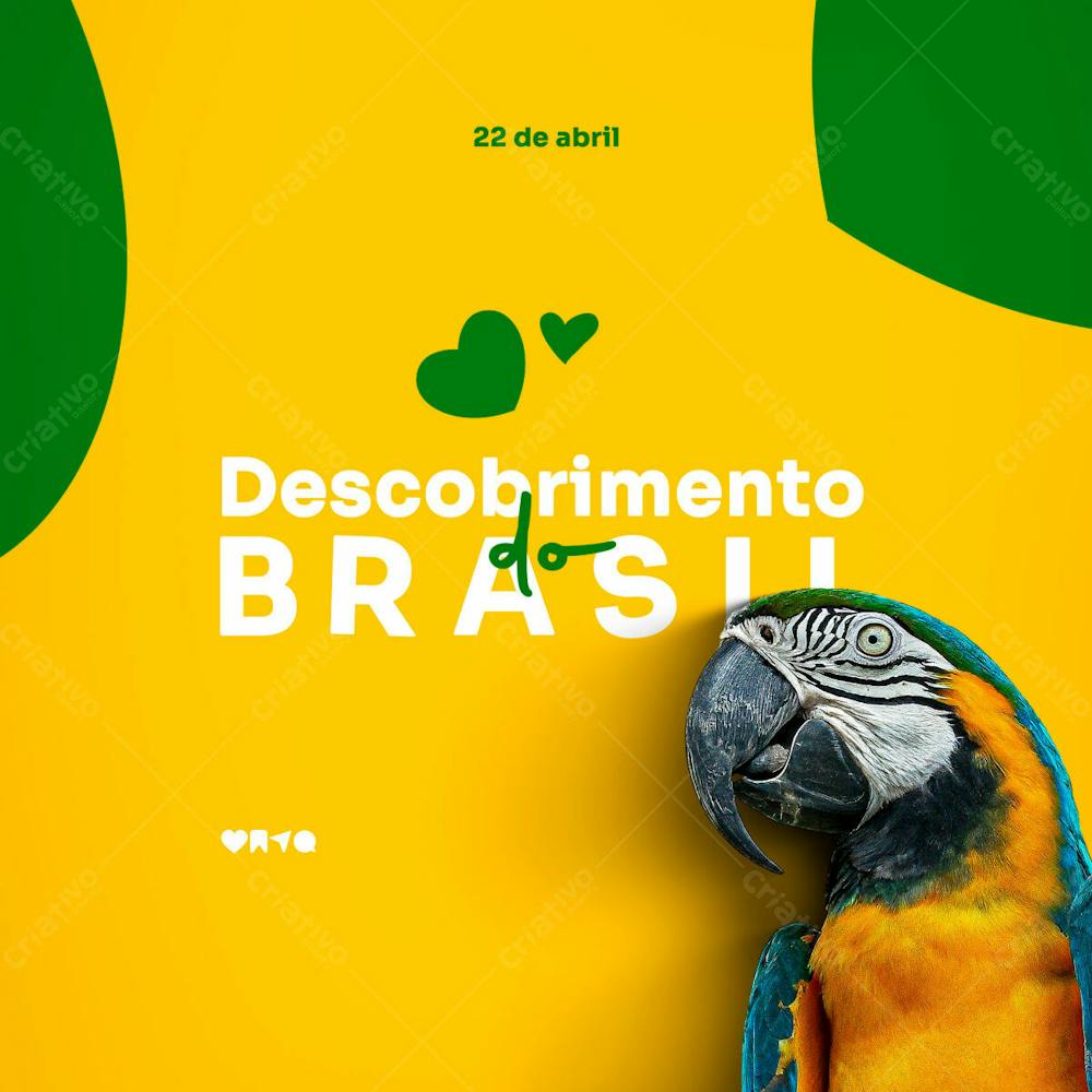 Dia Do Descobrimento Do Brasil Psd Editável Premium