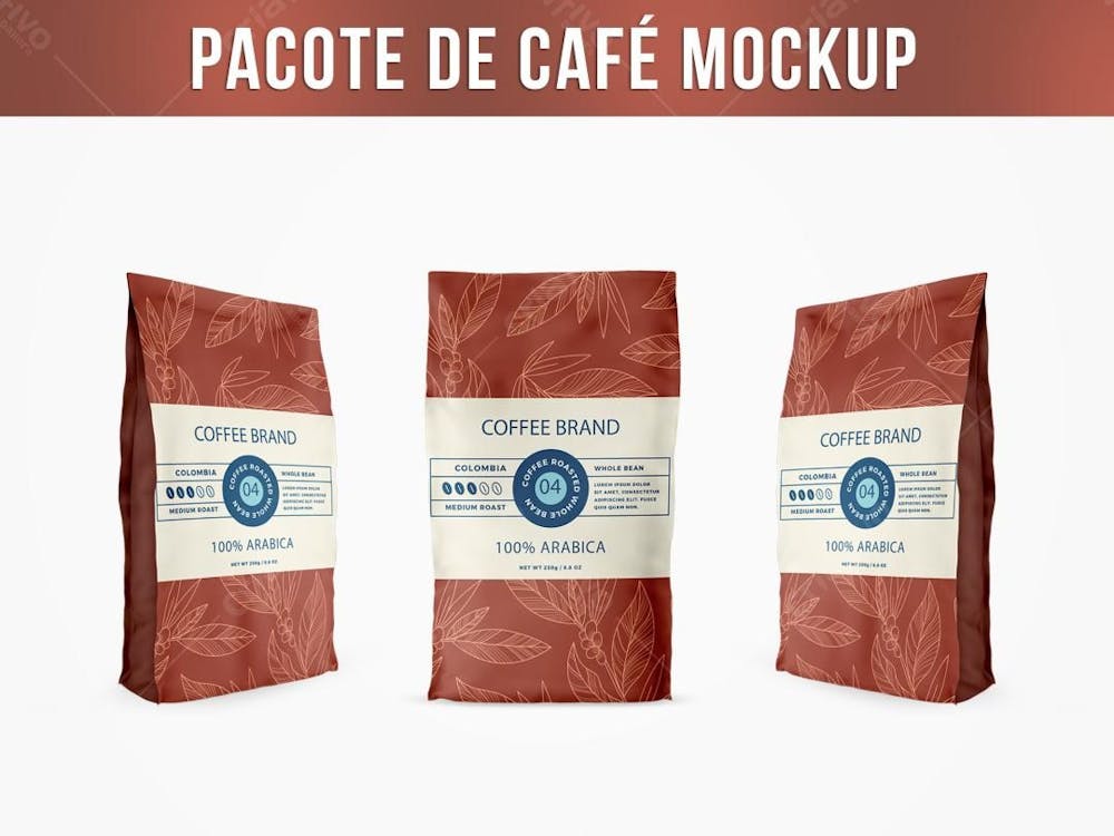 Pacote De Café Mockup 