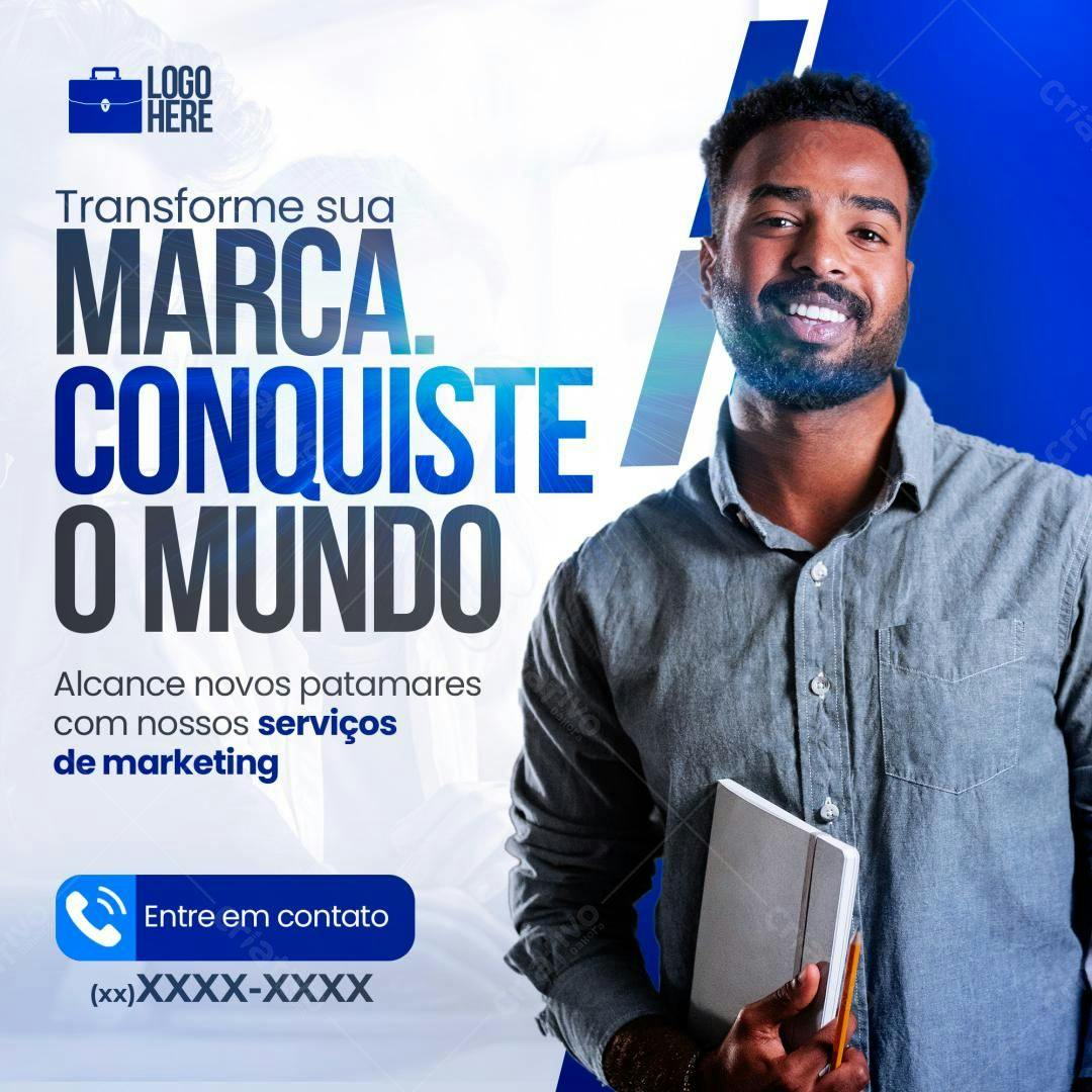 Post para Marketing Digital PSD Editável