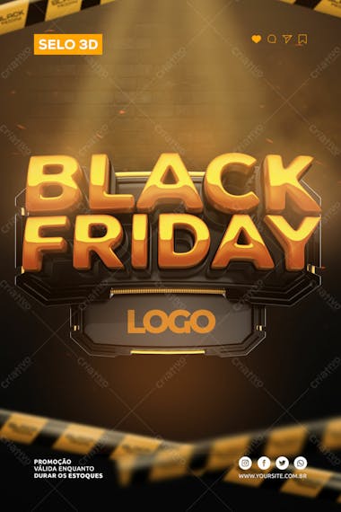 Selo 3d blackfriday 2