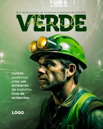 Abril verde: mês de prevenção, segurança e saúde no trabalho