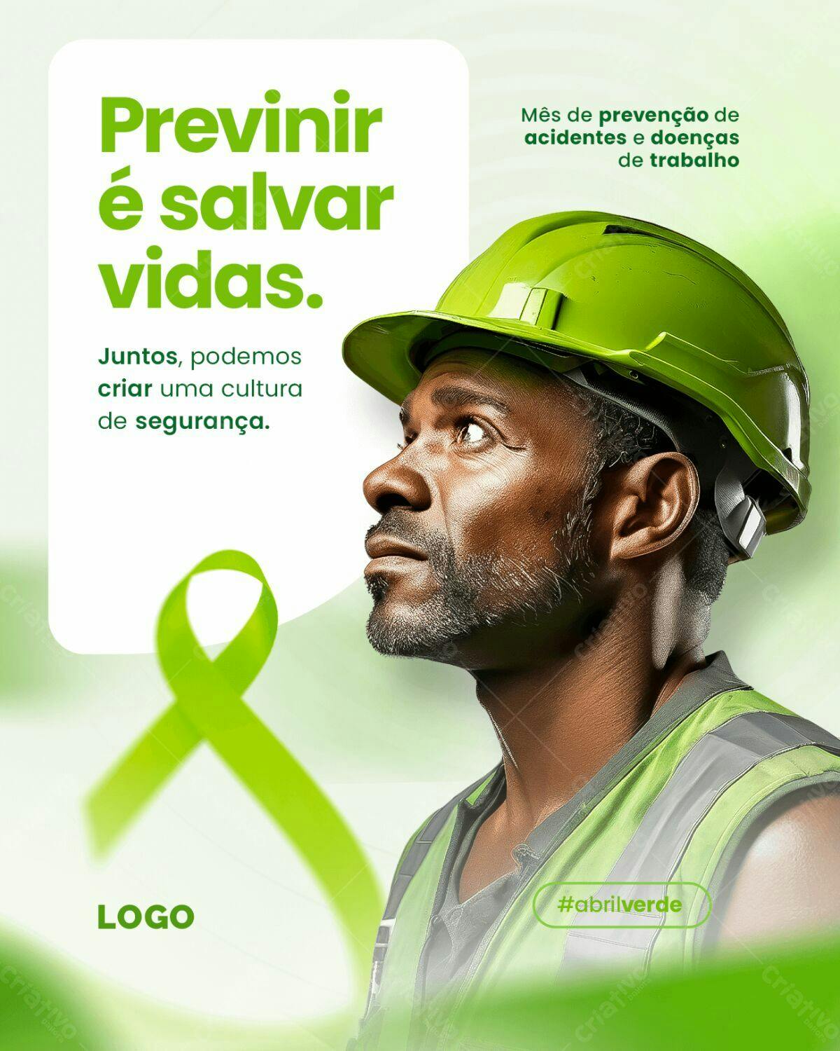 Post para Prevenção de Acidentes de Trabalho PSD Editável