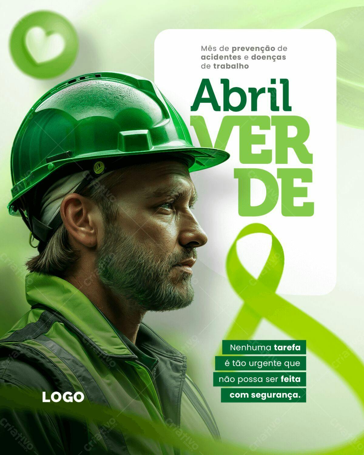 Flyer Abril Verde PSD Editável