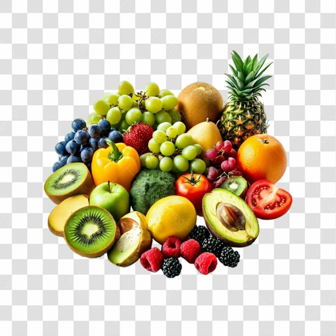 Imagem Frutas Variadas PNG com fundo transparente