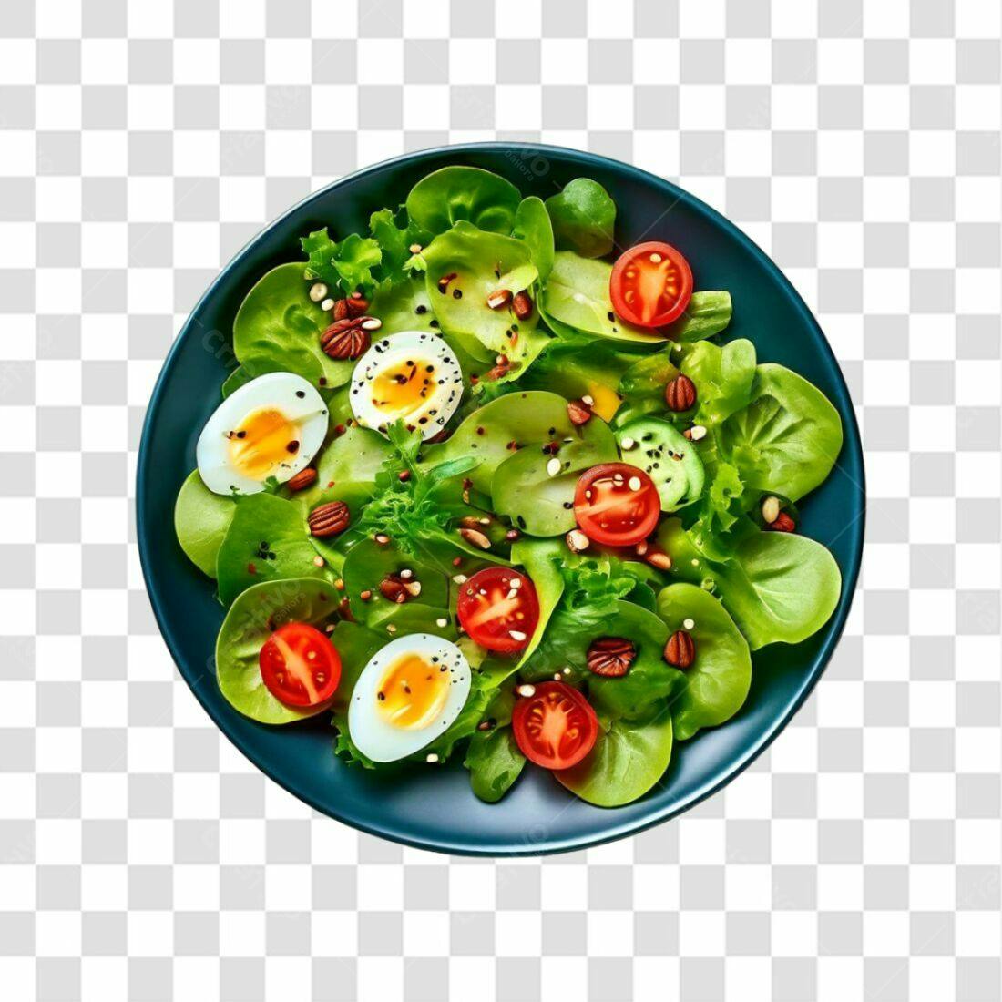 Imagem PNG de Salada com Ovos e Tomates com fundo transparente