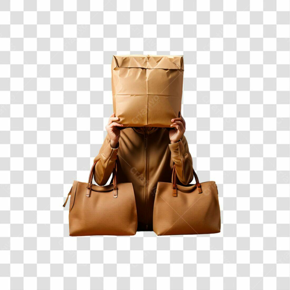 Imagem PNG com fundo transparente Sacola na cabeça