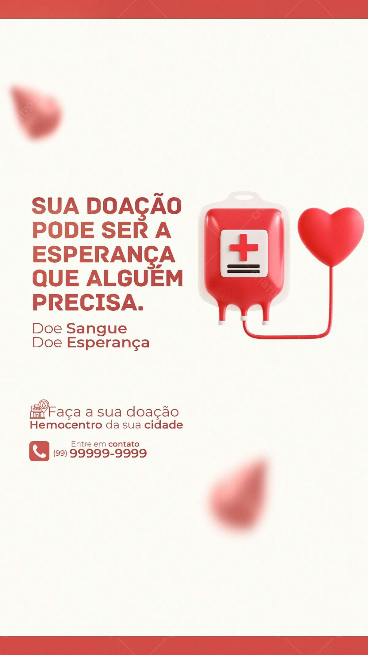 Flyer Doe Sangue PSD Editável
