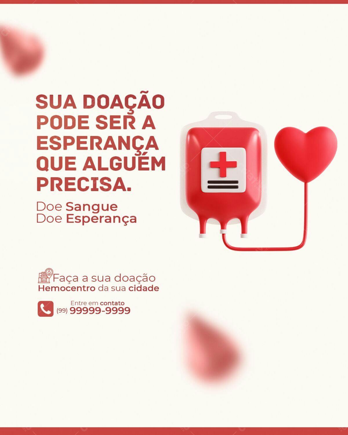 Flyer Doe Sangue PSD Editável