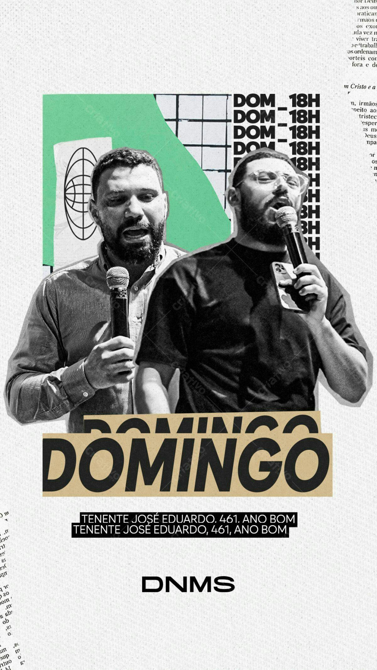 Flyer para Evento Religioso Dominical PSD Editável