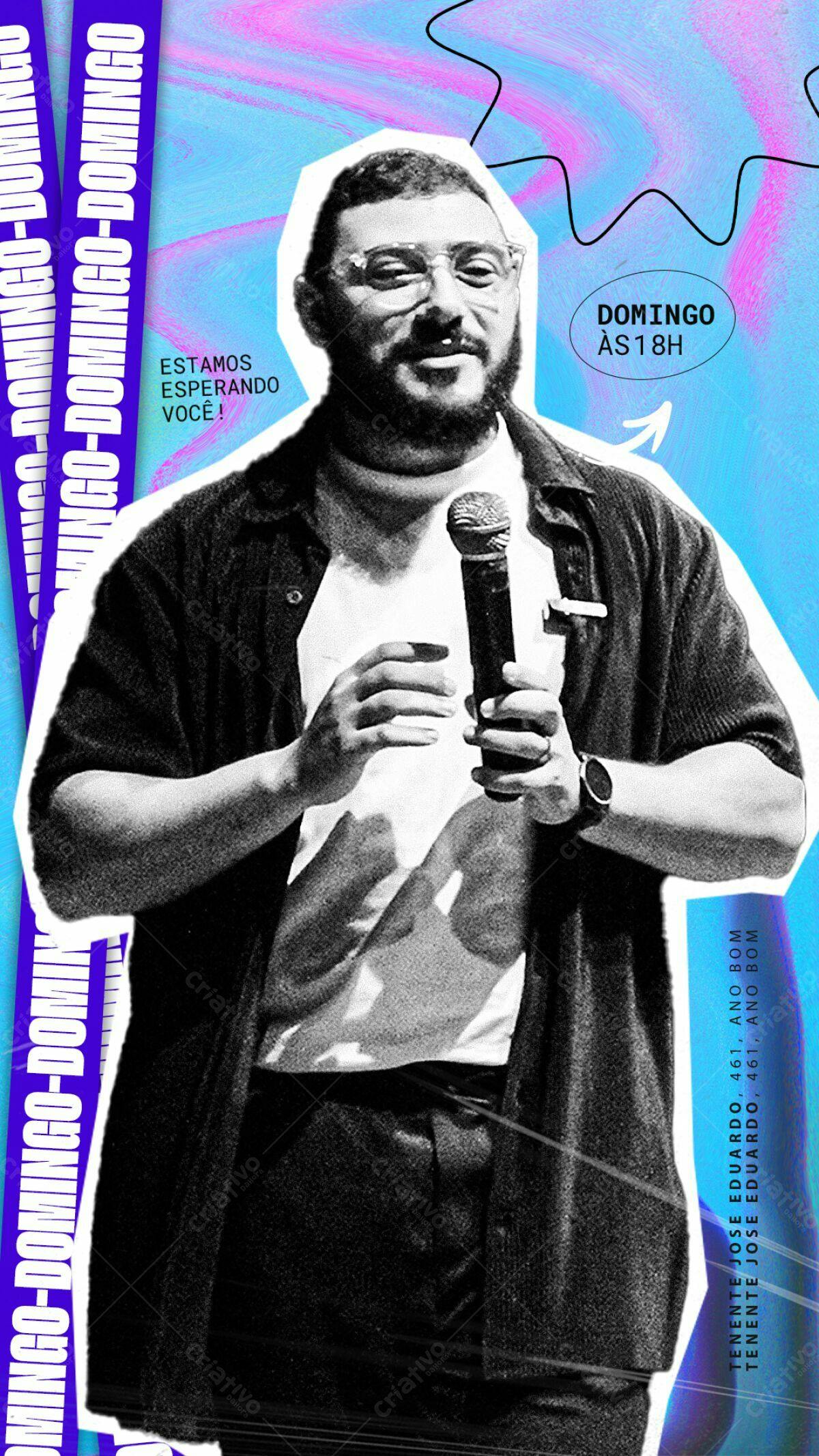 Flyer para Evento Dominical PSD Editável