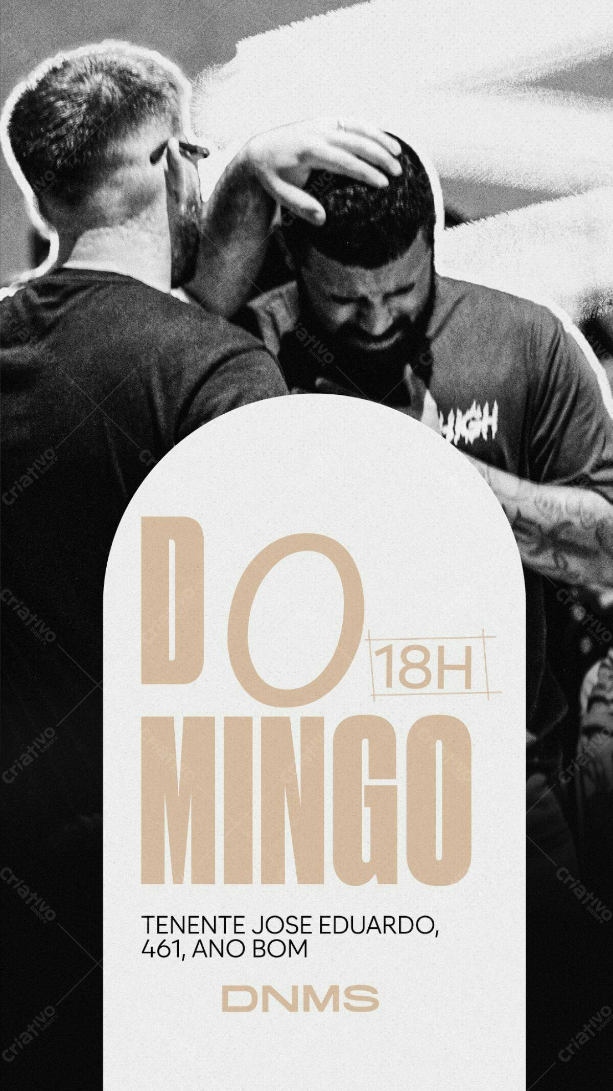 Flyer para Culto Dominical PSD Editável