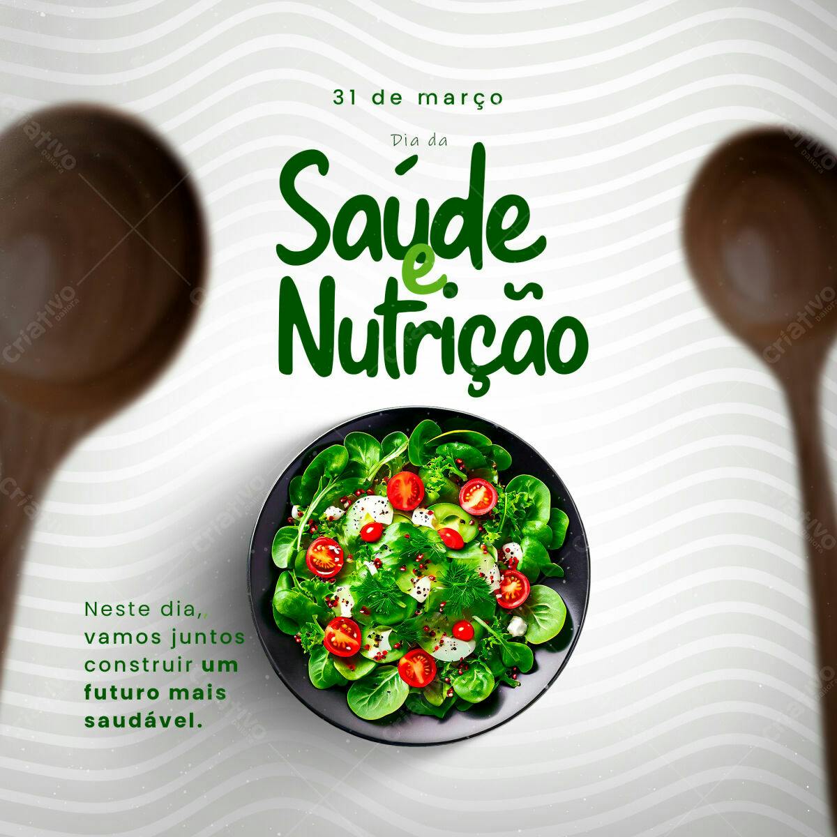Post para Dia da Saúde e Nutrição PSD Editável