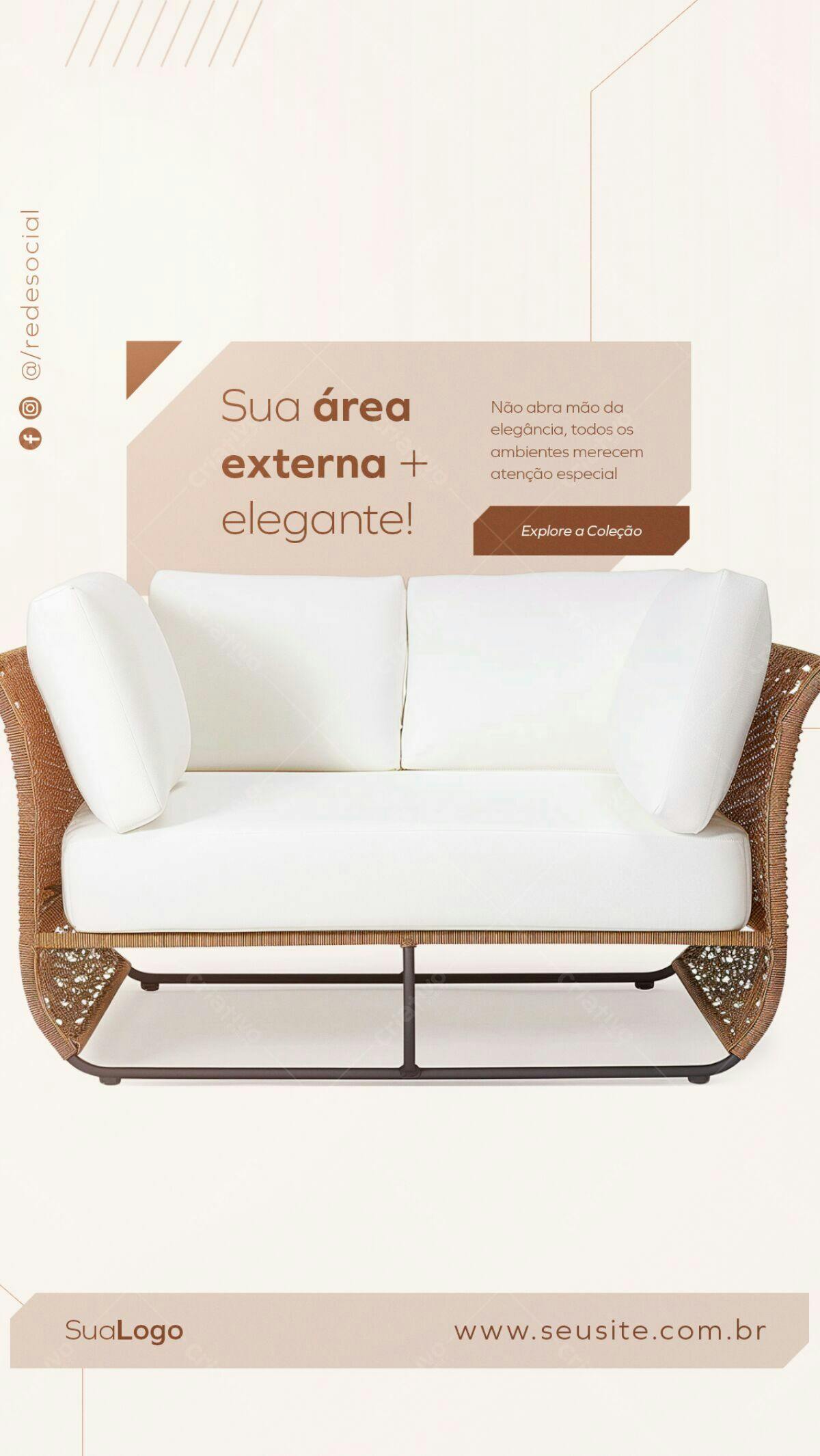 Banner para Móveis de Exterior PSD Editável