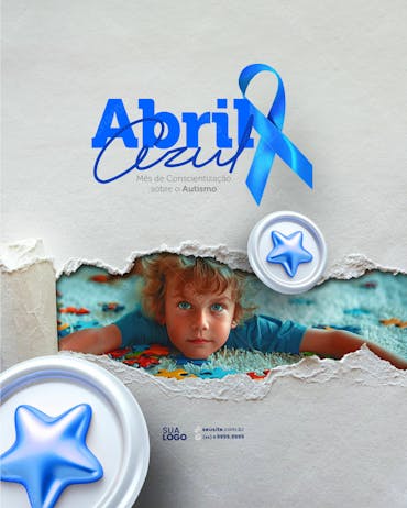Social media abril azul apoie essa campanha