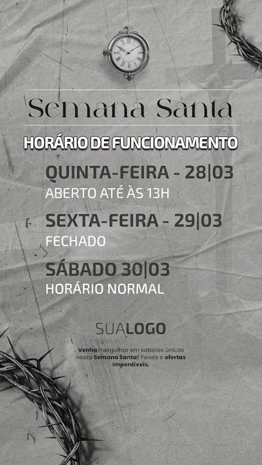 Horario semana santa 2024