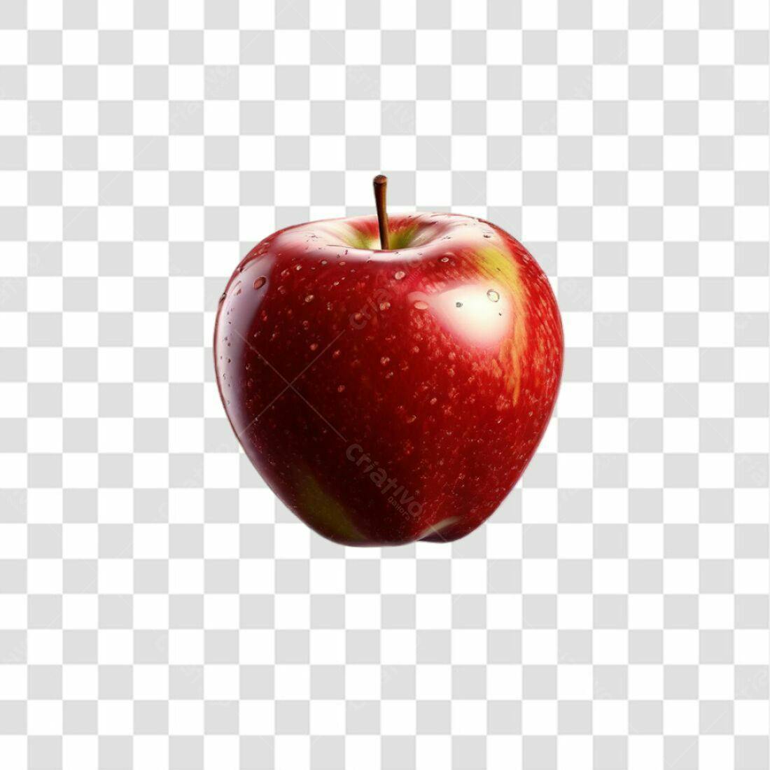 Icone Maçã Vermelha PNG com fundo transparente