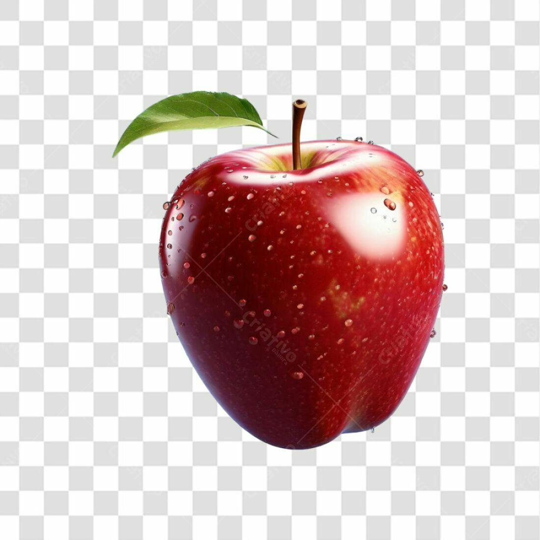 Icone Maçã Vermelha PNG com fundo transparente
