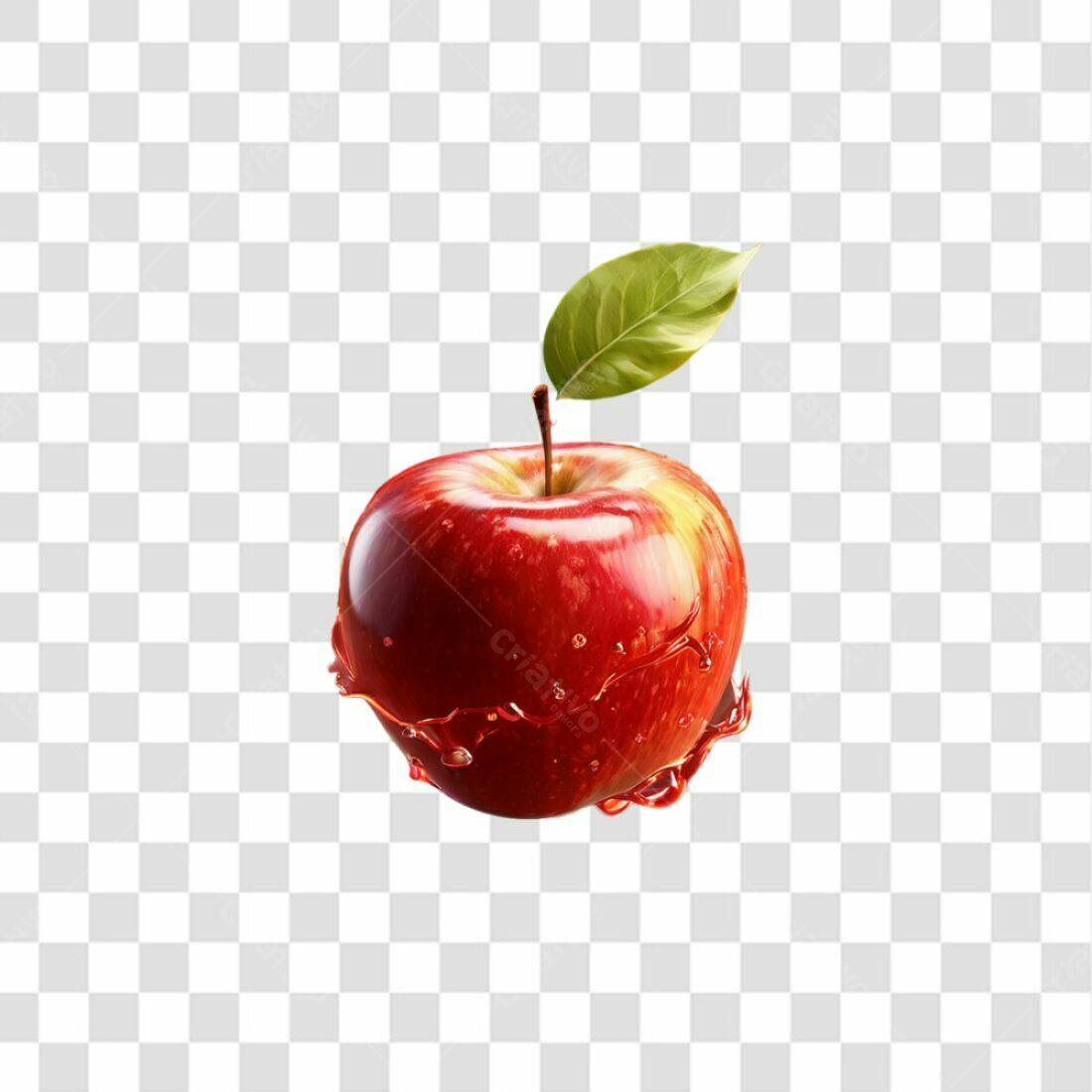 Icone Maçã Vermelha PNG com fundo transparente