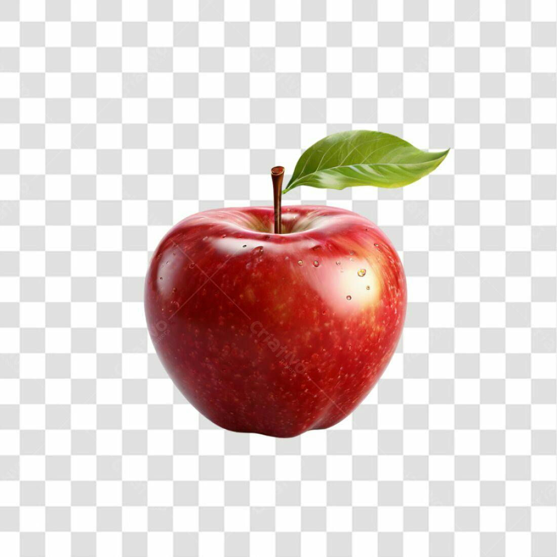 Icone Maçã Vermelha PNG com fundo transparente
