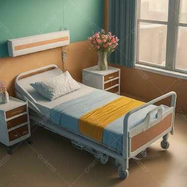 Quarto de hospital em alta qualidade