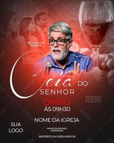 Flyer gospel ceia do senhor