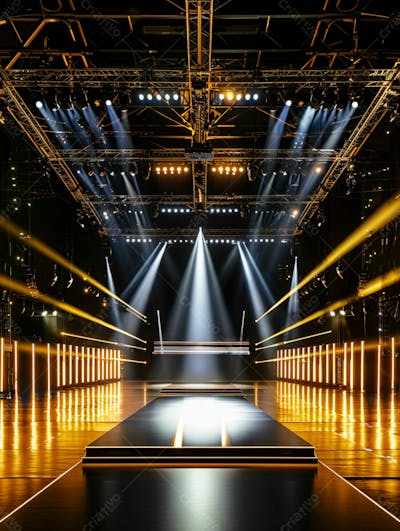 Imagem De Fundo De Estrutura De Ferro Com Luzes 4