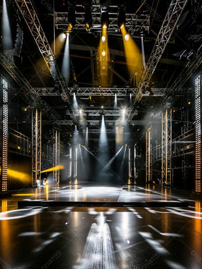 Imagem De Fundo De Estrutura De Ferro Com Luzes 6