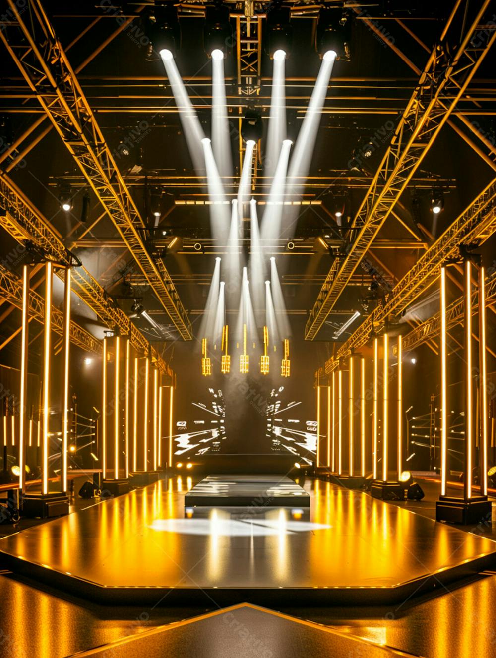 Imagem De Fundo De Estrutura De Ferro Com Luzes 9