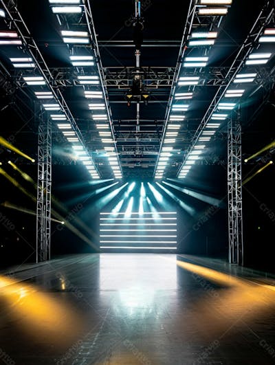 Imagem De Fundo De Estrutura De Ferro Com Luzes 12