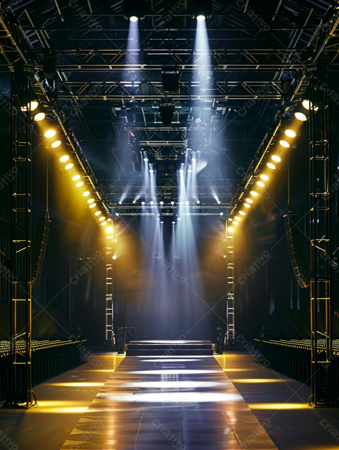 Passarela de Moda Iluminada