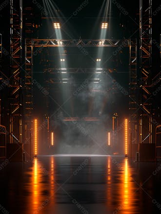 Imagem de fundo de estrutura de ferro com luzes 113