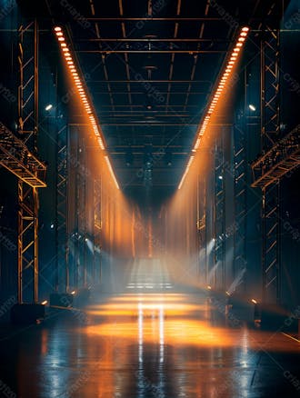 Imagem de fundo de estrutura de ferro com luzes 116