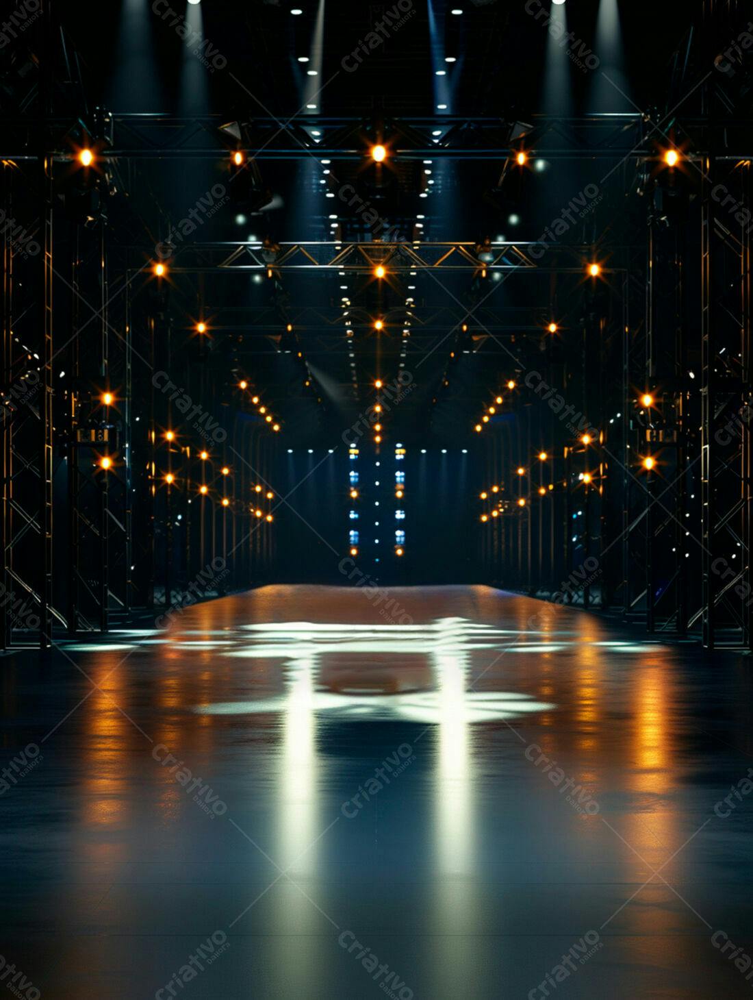 Passarela de Moda Iluminada