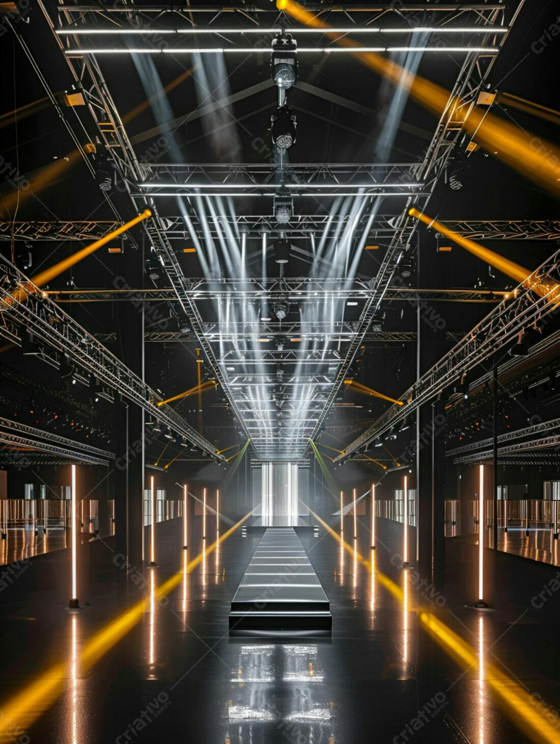 Passarela de Moda Iluminada