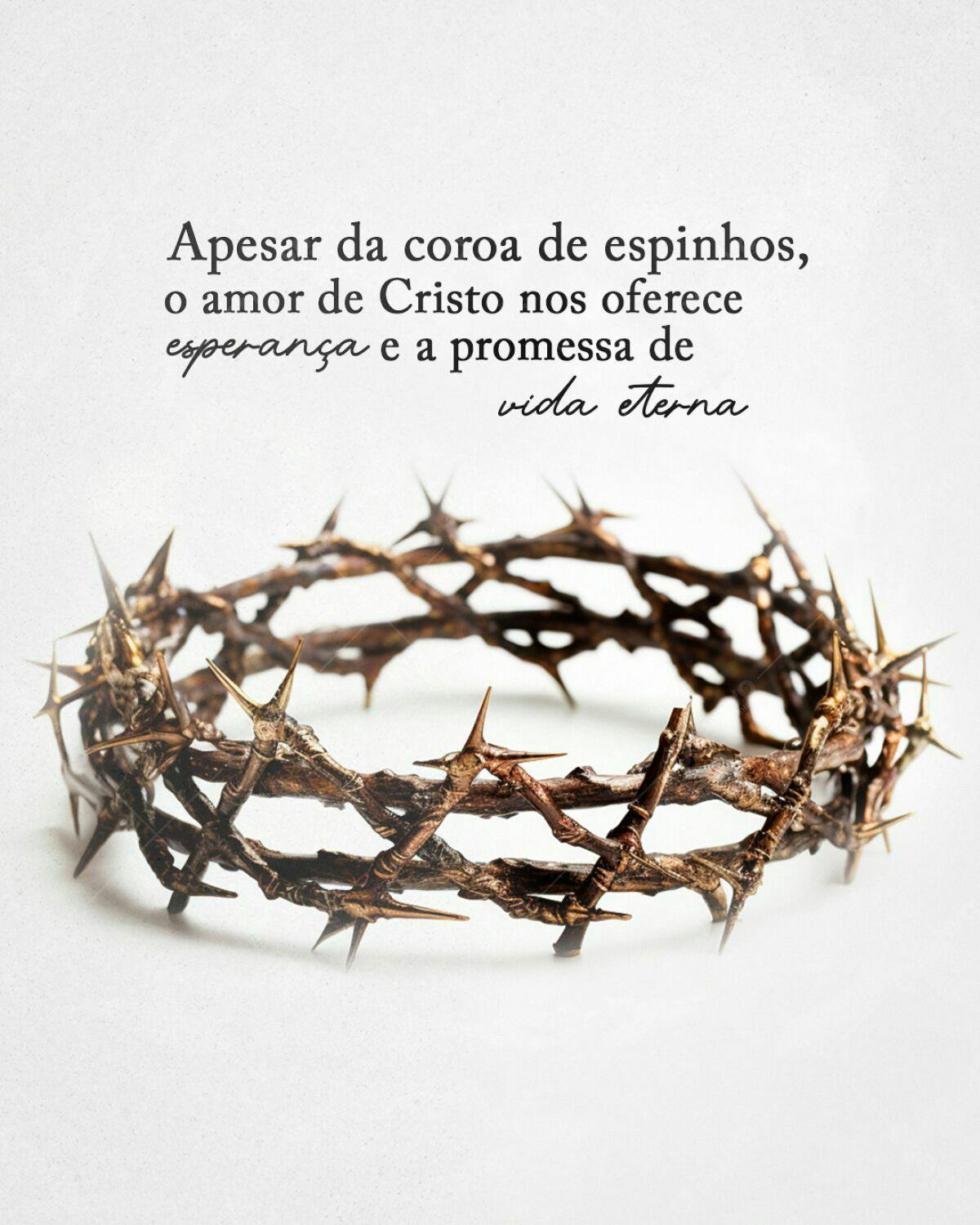 Imagem Cristã com Coroa de Espinhos PSD Editável
