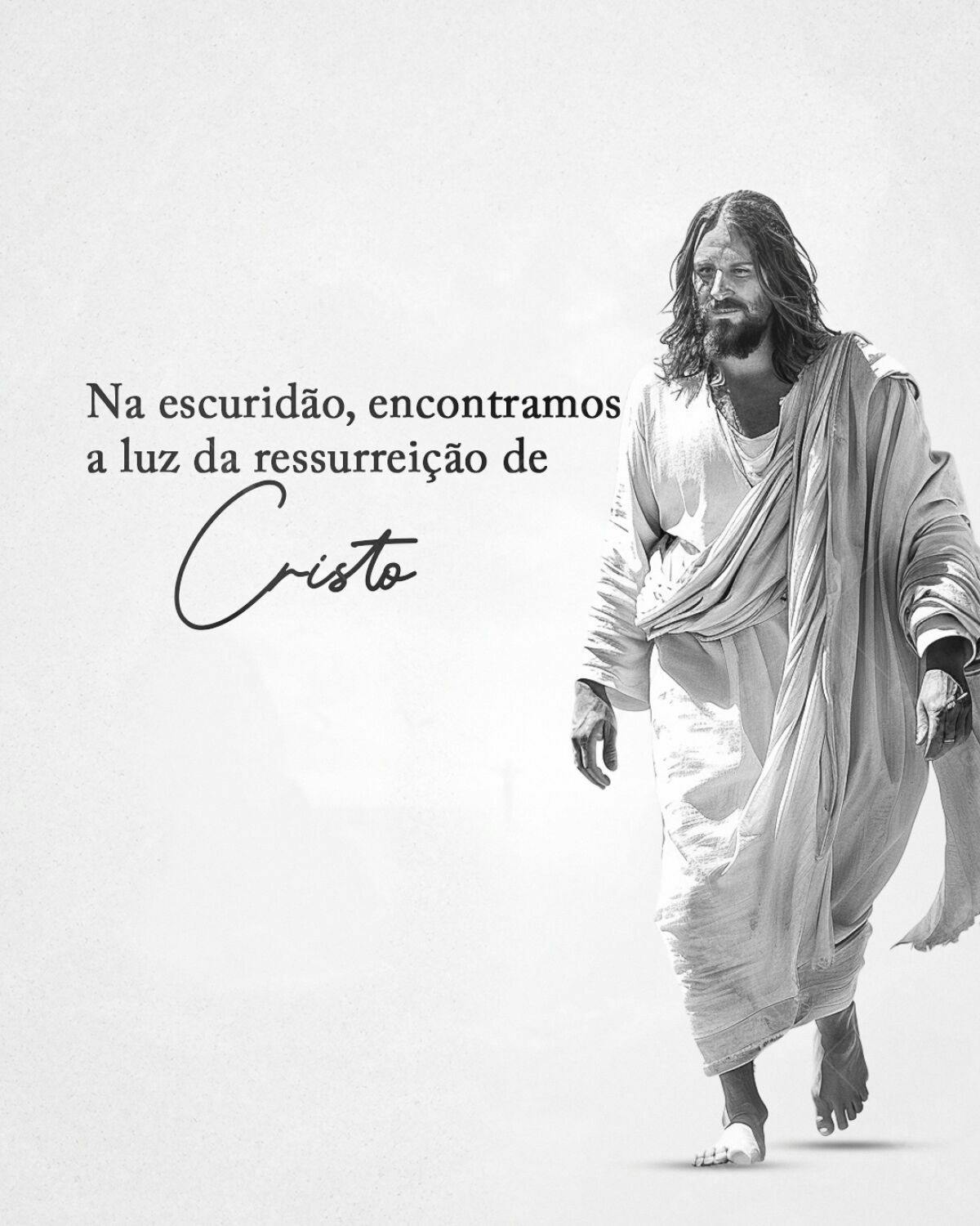 Arte Páscoa Jesus Ressurreição PSD Editável