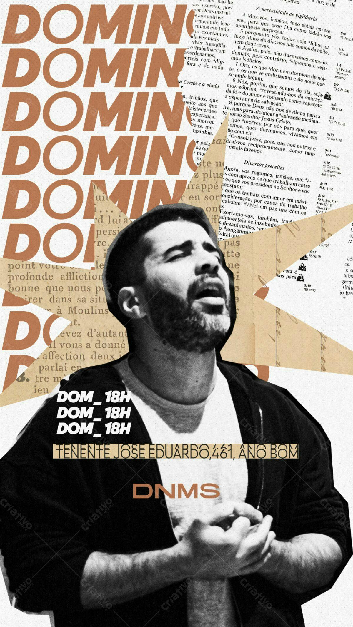 Flyer para Evento Religioso DNMS PSD Editável