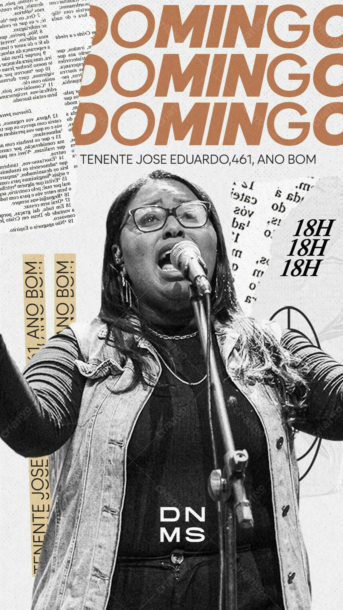 Flyer Evento Gospel PSD Editável