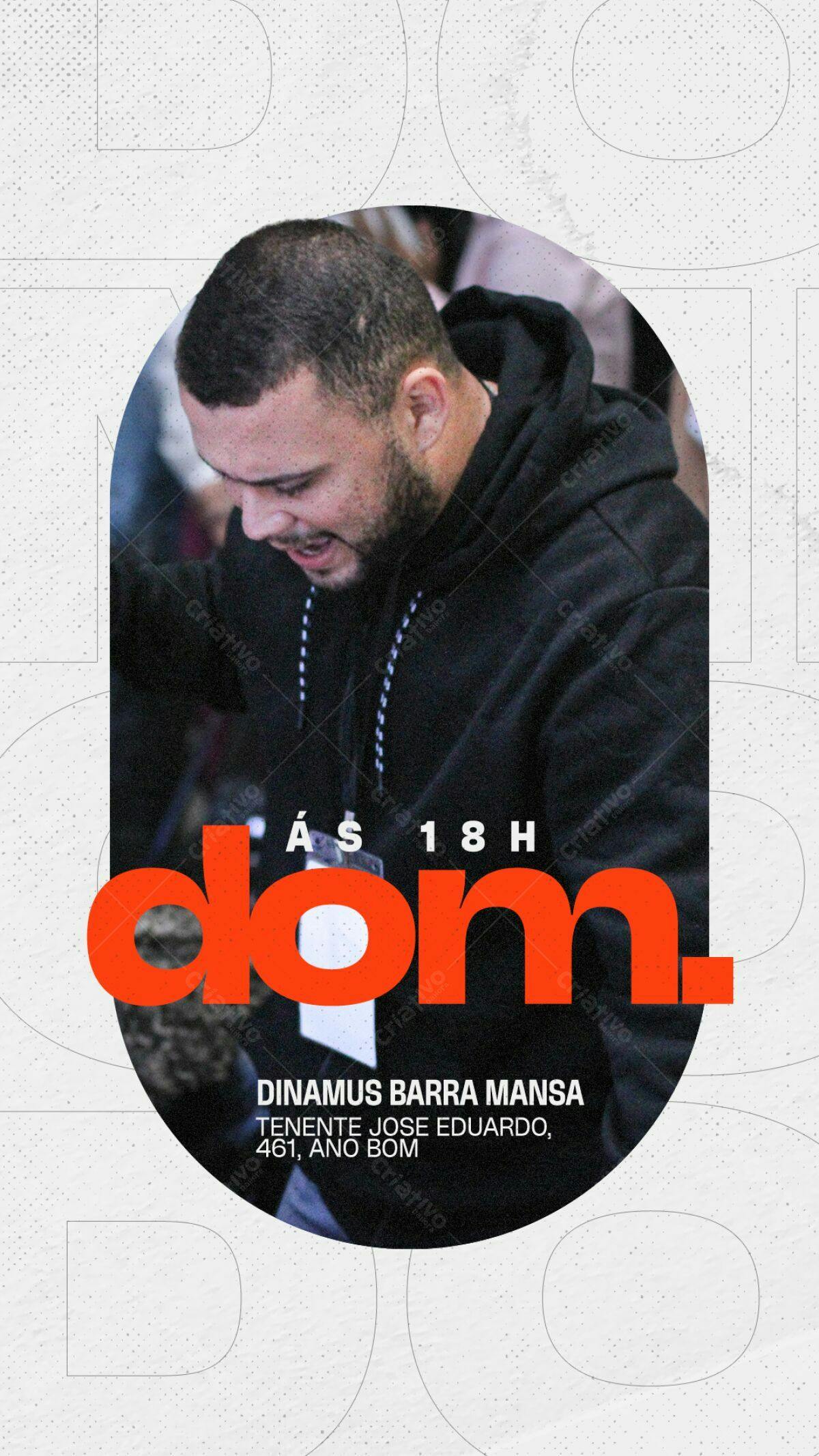 Flyer para Evento Religioso Dinamus Barra Mansa PSD Editável