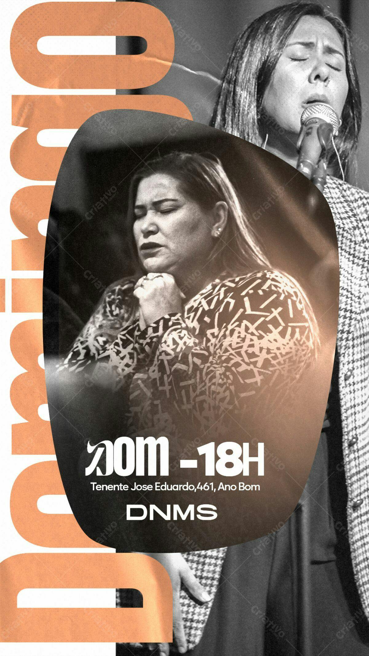 Flyer para Evento Gospel PSD Editável