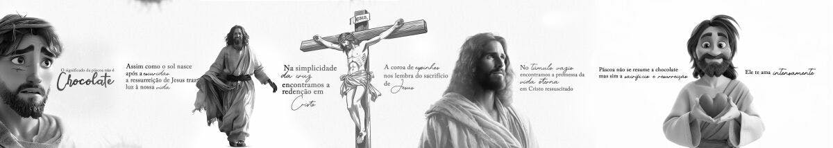 Banner Páscoa Jesus Cristo PSD Editável