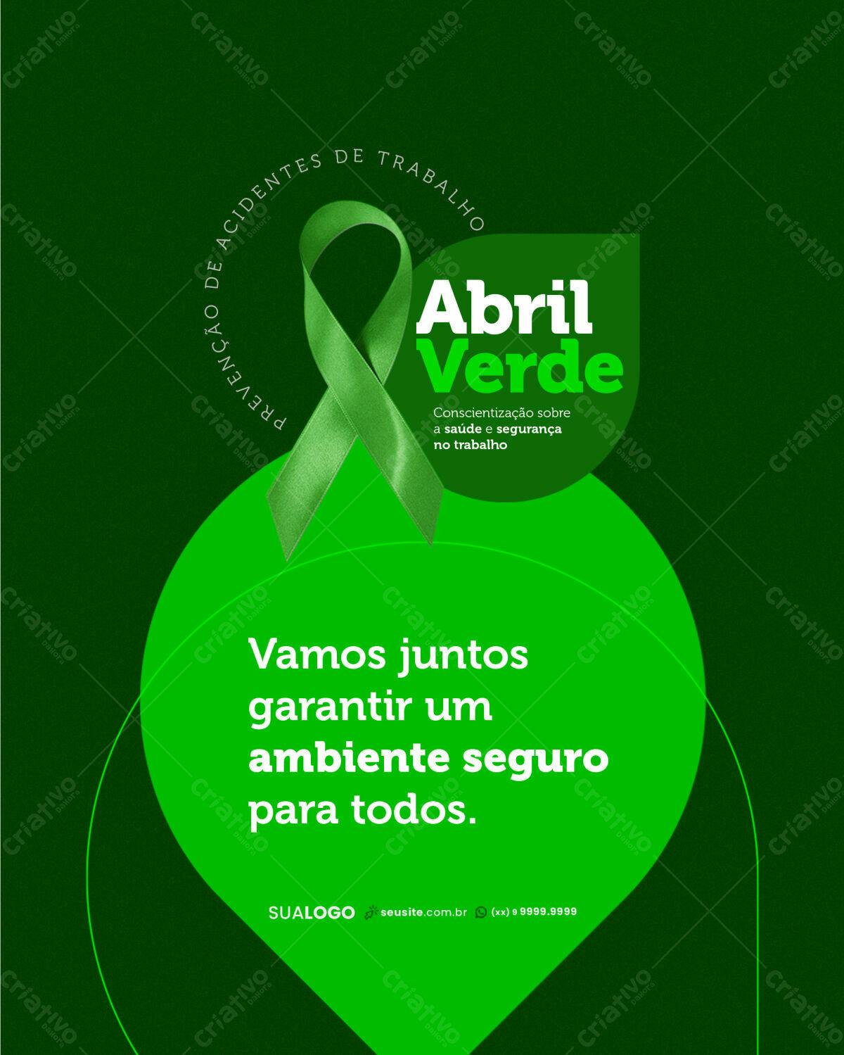 Flyer Abril Verde PSD Editável
