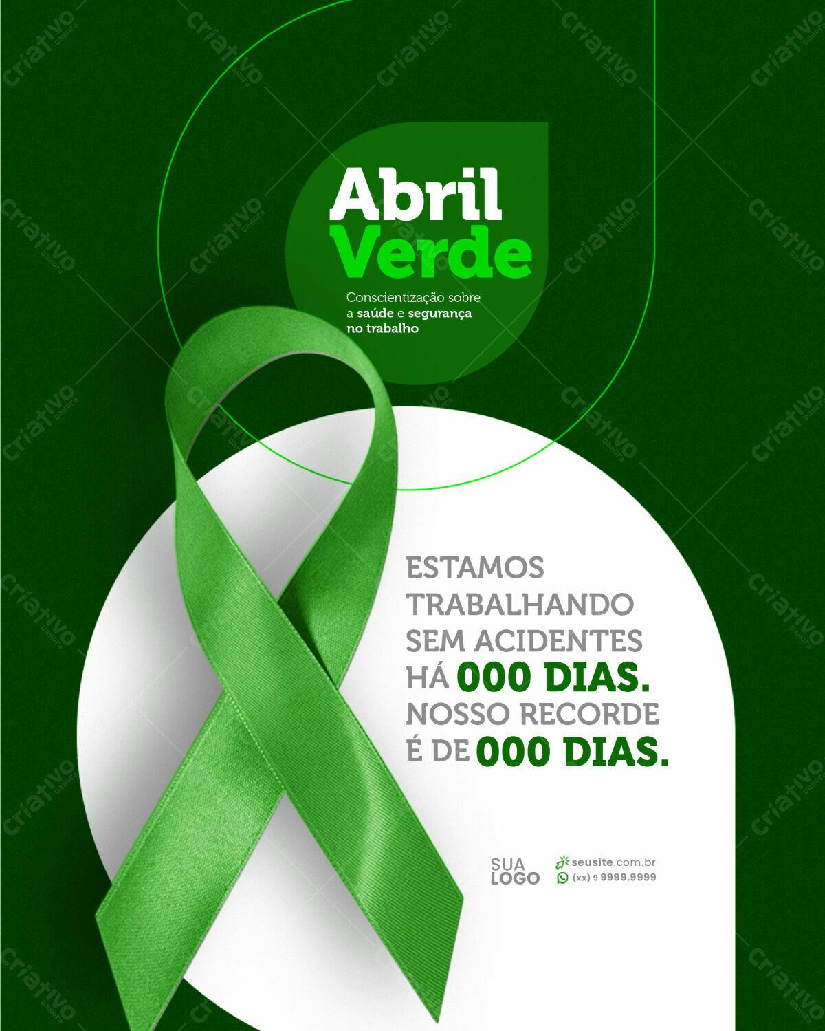 Flyer Abril Verde PSD Editável