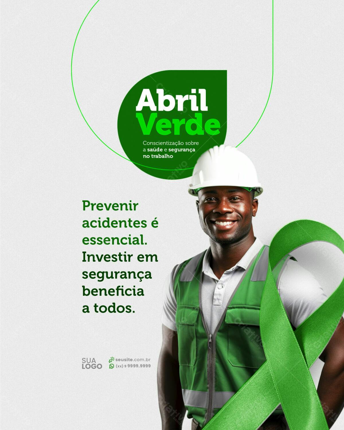 Flyer Abril Verde PSD Editável