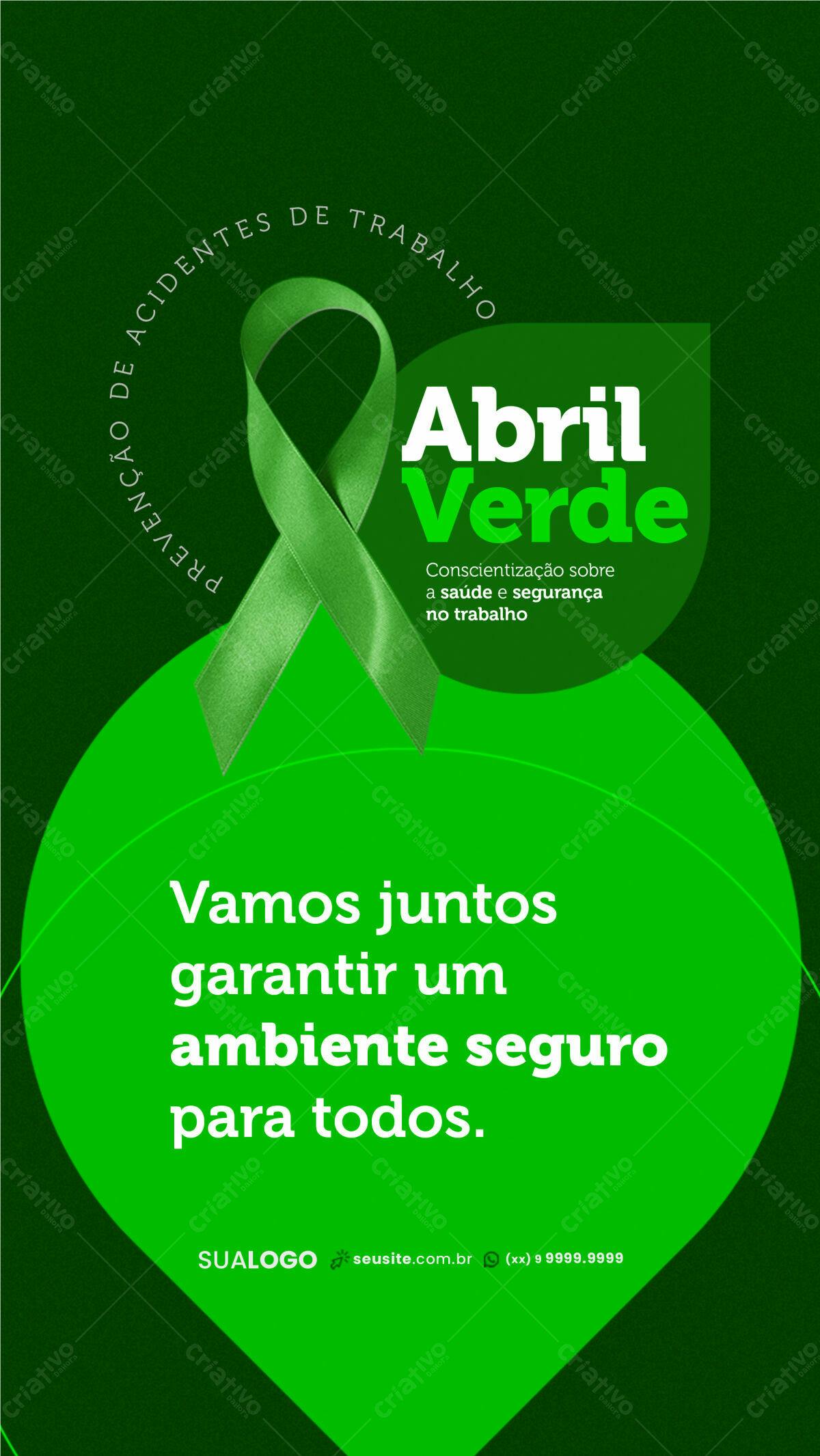 Flyer Abril Verde PSD Editável