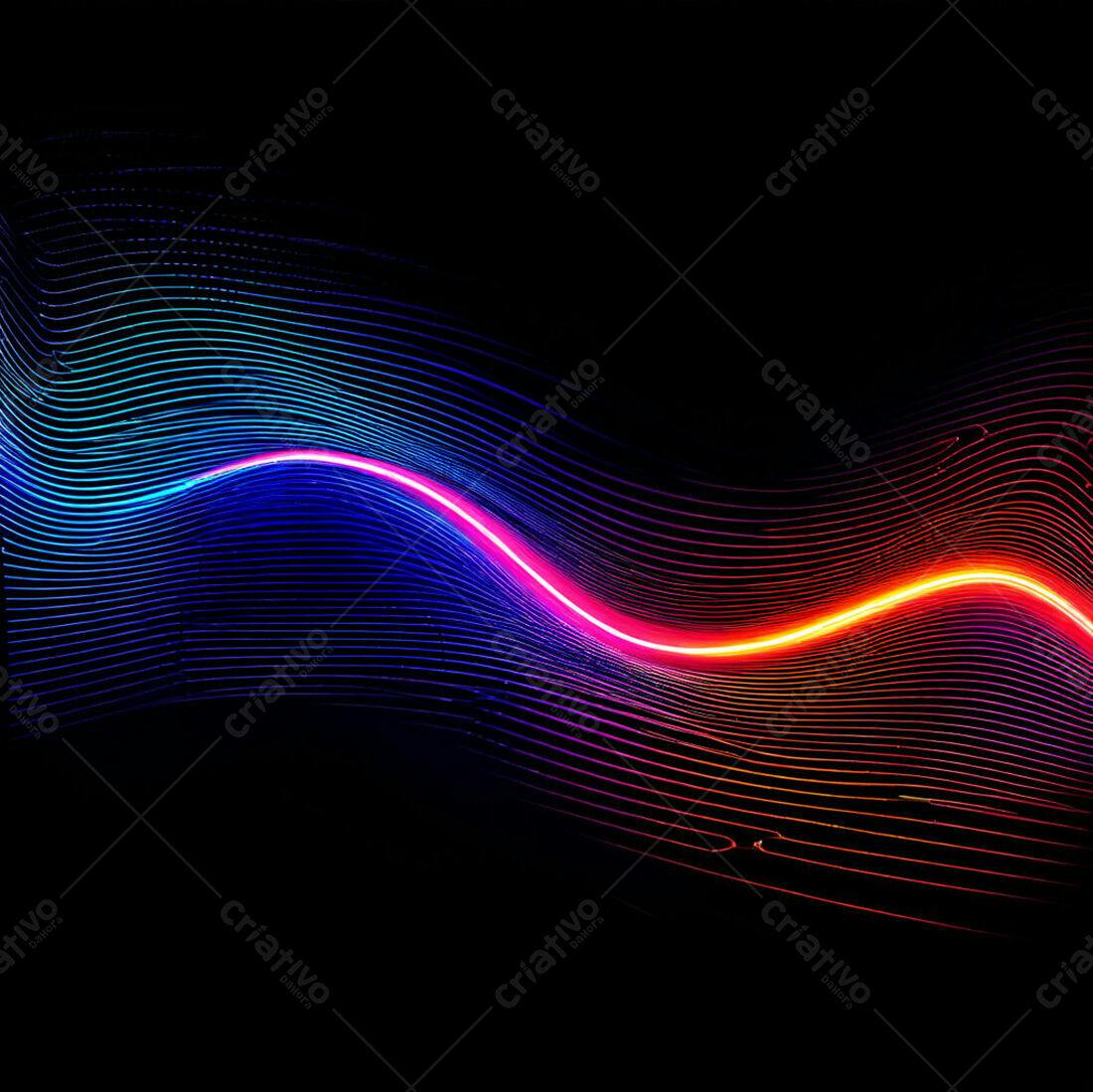 Textura Abstrata Neon para Fundo