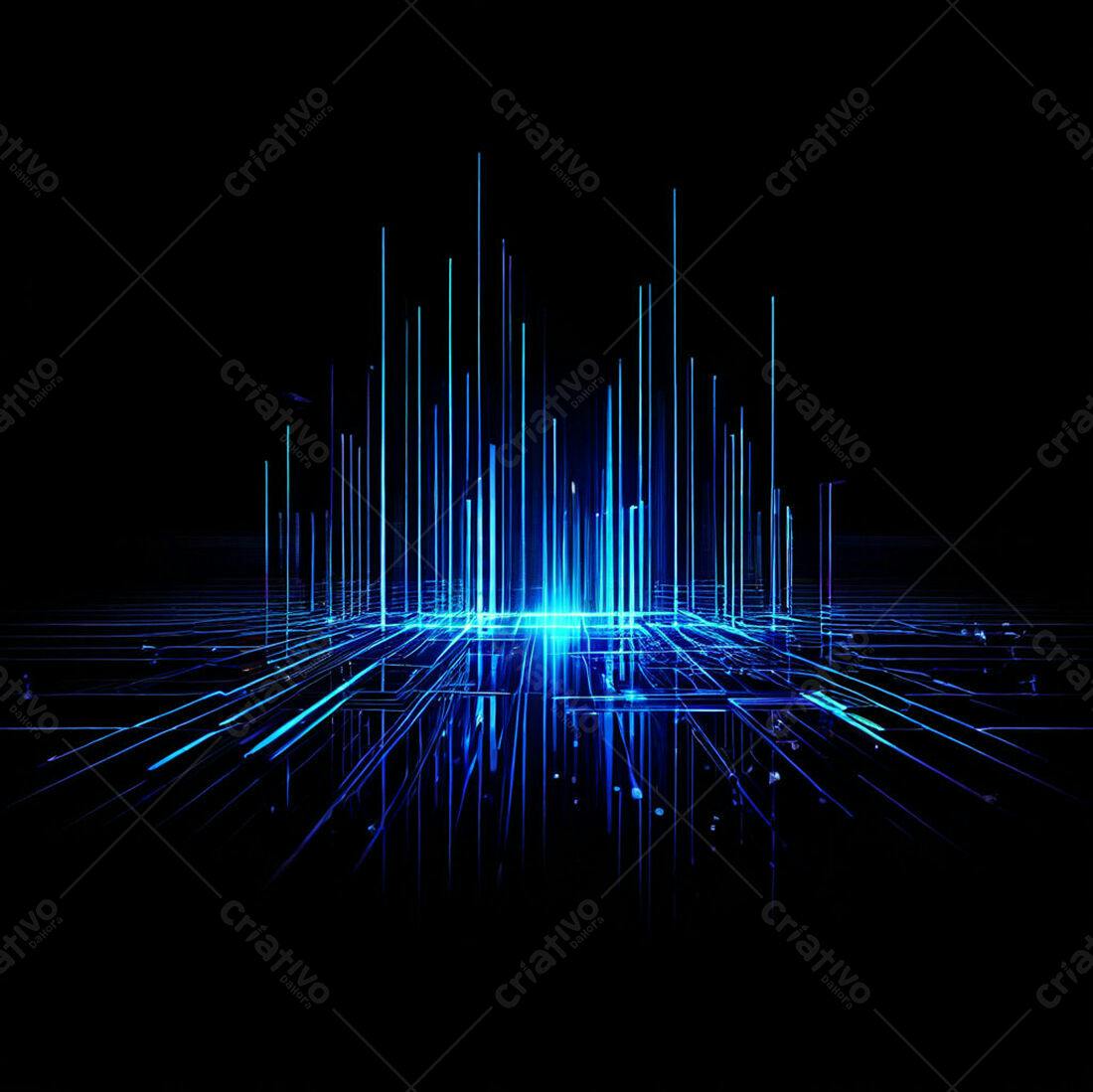 Textura Abstrata Azul para Fundo de Tecnologia