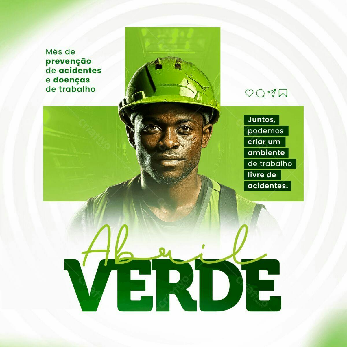 Flyer Abril Verde PSD Editável
